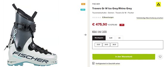 Fischer bis zu 60% reduziert bei snowleader