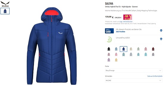 Ausgewählte Salewa-Deals bis zu 40% günstiger bei sportler