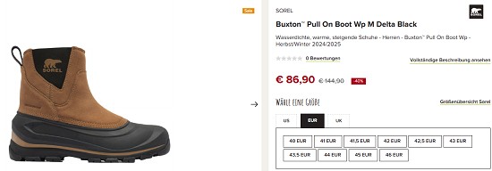 Winterschuhe von Sorel bis zu 60 % reduziert bei snowleader