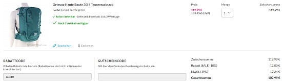 Ortovox bei sportokay - 40 % günstiger