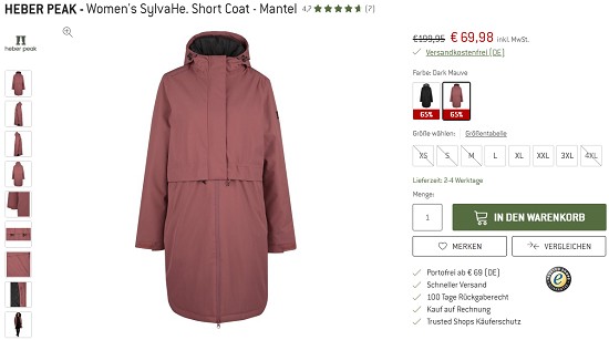 Parkas & Mäntel bis zu 75% günstiger bei den bergfreunden