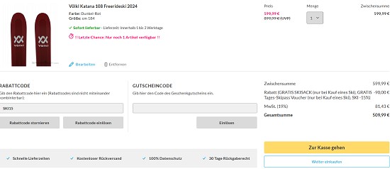 15% extra auf Skitouren-Artikel bei sportokay