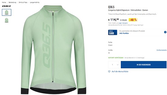 Fahrradbekleidung und Zubehör bis zu 70% günstiger bei sportler