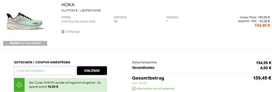 10% on top auf Runnings Essentials bei sportscheck