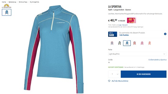Ausgewähltes von La Sportiva reduziert bei sportler.com