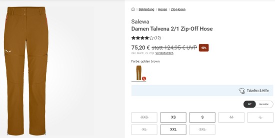 Spare 40% und mehr im Hosen Blowout von Bergzeit