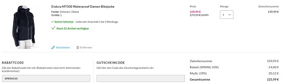 10% auf alles bei sportokay