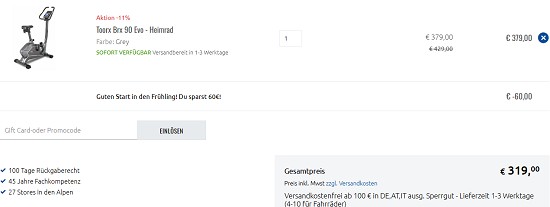 Gestaffelte Ostergutscheine bei sportler