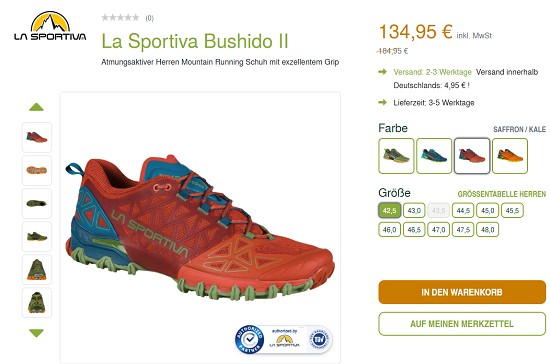 Outletshopping im unterwegs Onlineshop