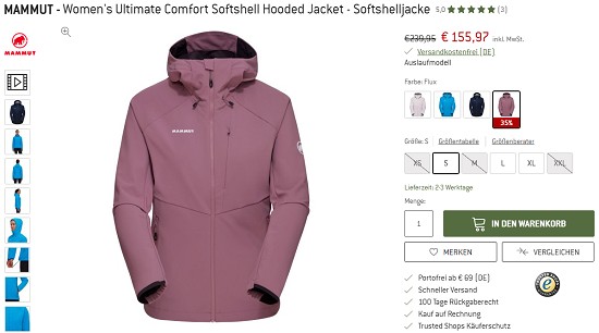 Wanderdeals bei bergfreunde - Rabatte von bis zu 20% auf Neuware