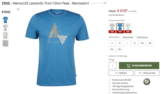 Merino Deals bei den Bergfreunden - Bis zu 75% reduziert