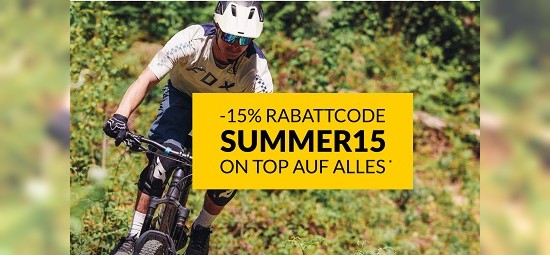 15% auf alles bei sportokay