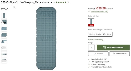 Bis zu 50% auf Stoic Ausrüstung bei den Bergfreunden