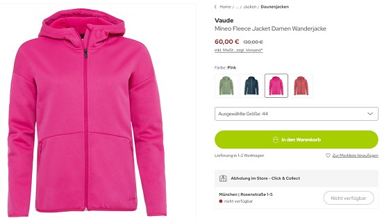 Jackensale bei sport-schuster