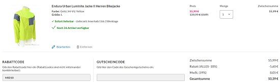 10% auf alles bei sportokay