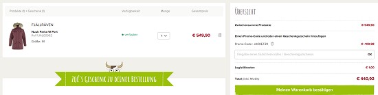 20% zusätzlich auf Jacken bei snowleader