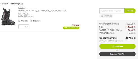 Herbstdeals bei sport-schuster - 15% extra auf Sale Produkte sparen