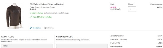 POC bis zu 60% reduziert bei sportokay