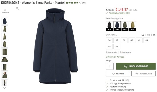 Winterjackendeals bei den bergfreunden