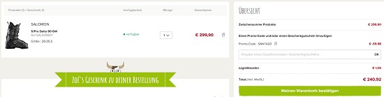 20% auf die gesamte website von snowleader