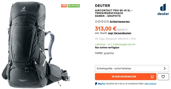 Sale bei sportscheck - Rabatte von bis zu 50 %