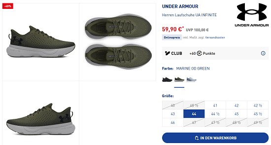 Running Sale bei intersport