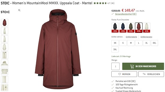 Bis zu 50% Rabatt auf Outdoorjacken bei den beergfreunden