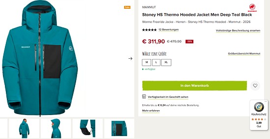 Mammut im Wintersale von snowleader