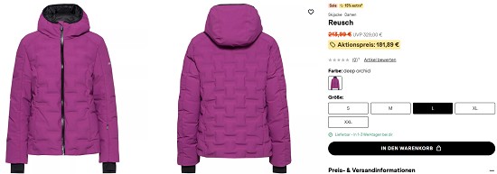 15% Rabatt auf Winterartikel bei sportscheck