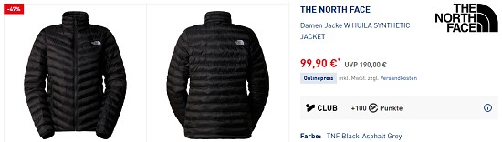 Weekend Deals bei intersport - The North Face bis zu 60% günstiger