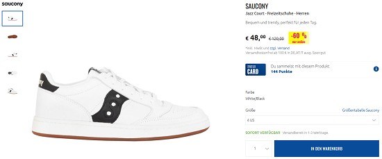Saucony bis zu 50% güntiger bei sportler