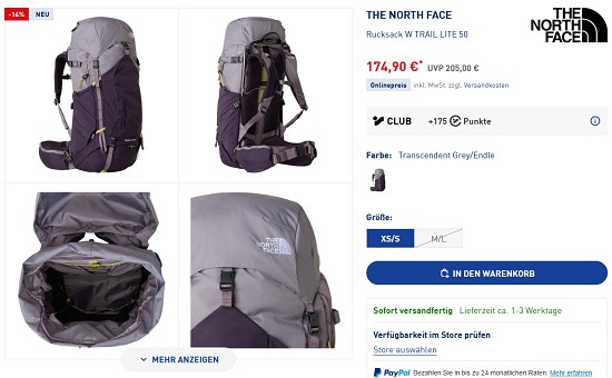 The North Face Sale bei intersport - bis zu 50% sparen