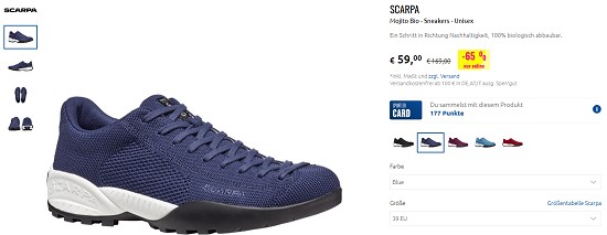Scarpa bei sportler - Rabatte von bis zu 65%