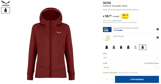 Ausgewählte Salewa-Deals bis zu 50% günstiger bei sportler