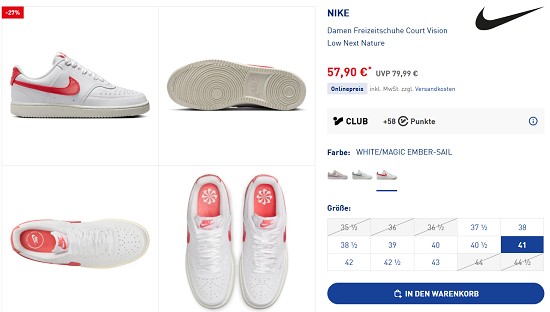 Nike Sale bei intersport - bis zu 50% sparen