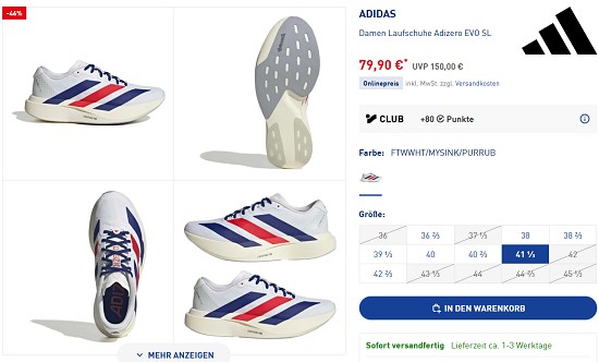 Running Sale bei intersport
