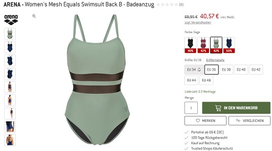 Spare 75% und mehr auf Bademode bei den Bergfreunden