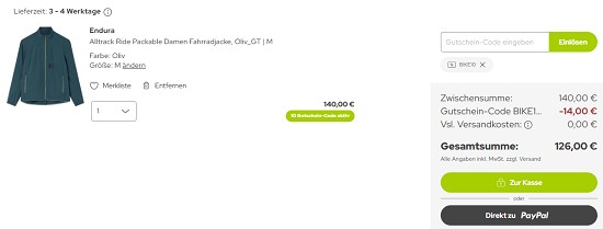 Spare 10% auf Bike-Bekleidung extr bei sport-schuster