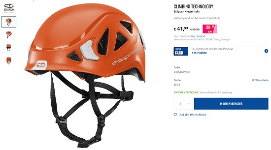 Bis zu 80% auf Kletterbekleidung beim Sportler