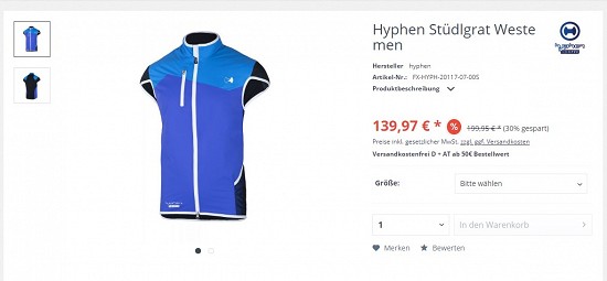 30% auf alles von hyphen bei Outzeit