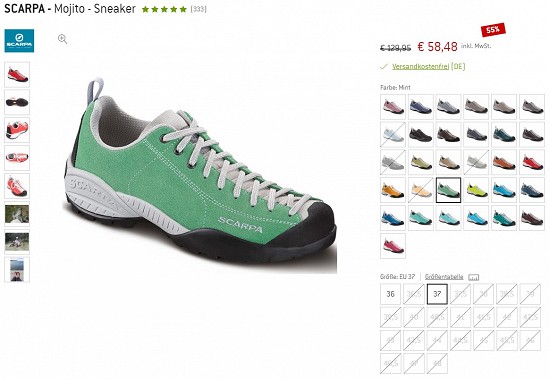 Scarpa - Mojito - Sneaker 58,48€ - 55% Ersparnis