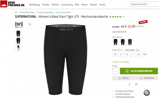 Riesige Auswahl an Merino-Unterwäsche