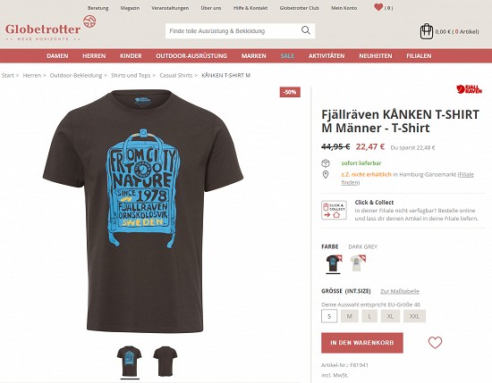 Tausende T-Shirts reduziert