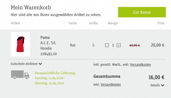 Fitness-Sale bei sport-schuster - 20% Rabatt on top