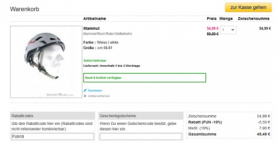 Mammut bei sportokay - Rabatte von bis zu 35%