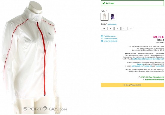 Salomon S-LAB Light Jacket Damen Outdoorjacke 59,99€ - 60% Ersparnis