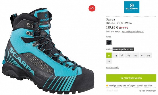 Scarpa Ribelle Lite OD Wmn 199,95€ - 31% billiger