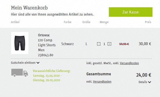 20% Extra-Rabatt auf Merinoartikel bei sport-schuster