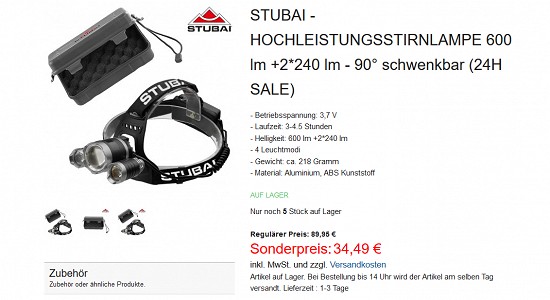 Ausgewählte Lampen reduziert im 24-h-Sale bei hive-outdoor.com