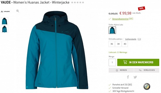 Regenfeste Kleidung bei bergfreunde - Rabatte bis zu 75%